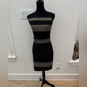 Guess Elegant Black Studded Dress